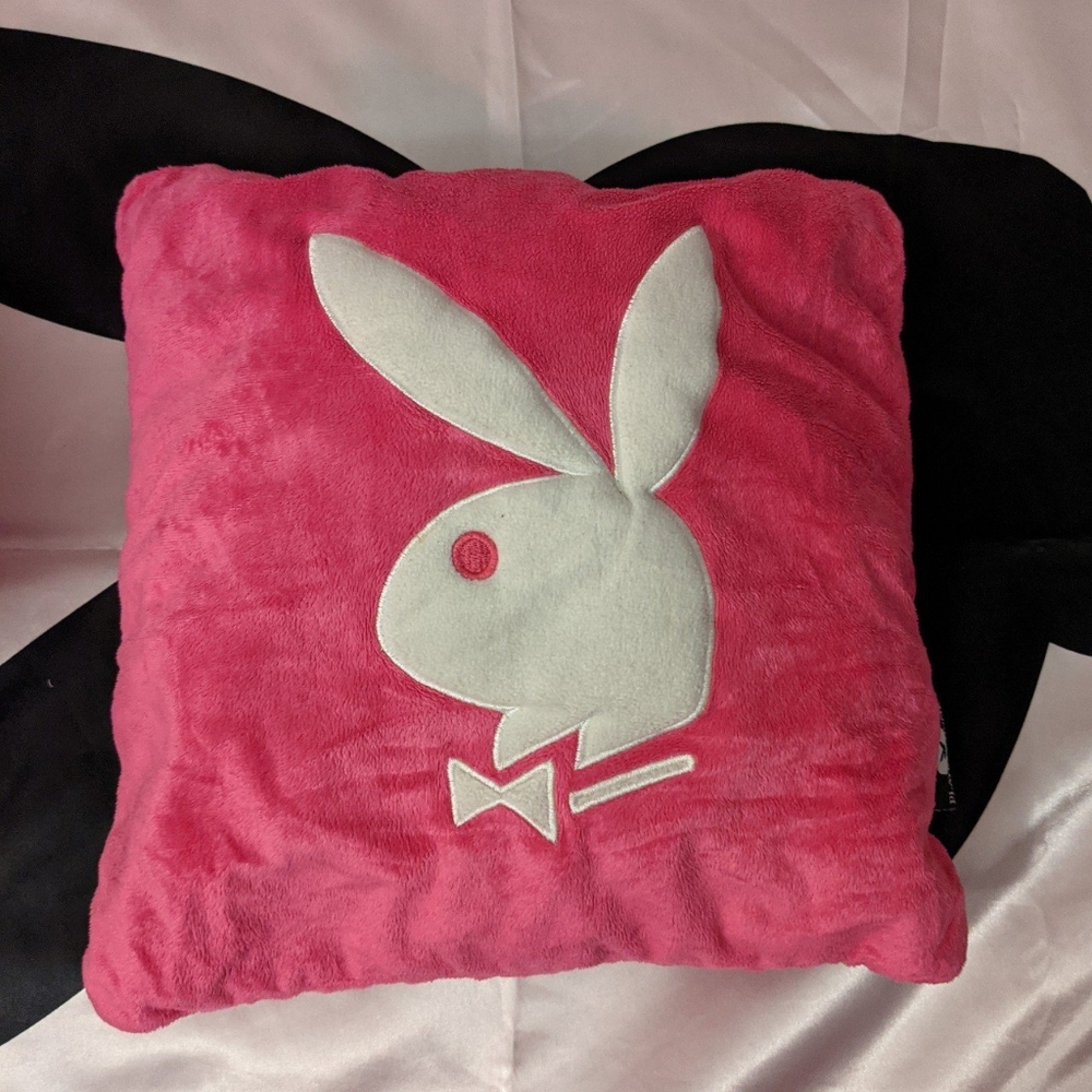 Playboy hot pink lumpy pillow